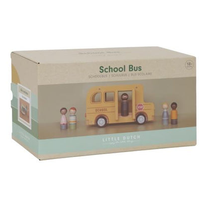 Little Dutch Schulbus Holz mit Spielfiguren – Lifestyle
