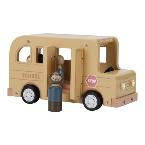 Little Dutch Schulbus Holz mit Spielfiguren – Material