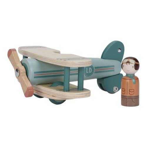 Little Dutch Spielzeugflugzeug - der Flieger aus Holz – Set