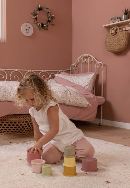 Little Dutch Stapelbecher Rosa 8-teilig – Material