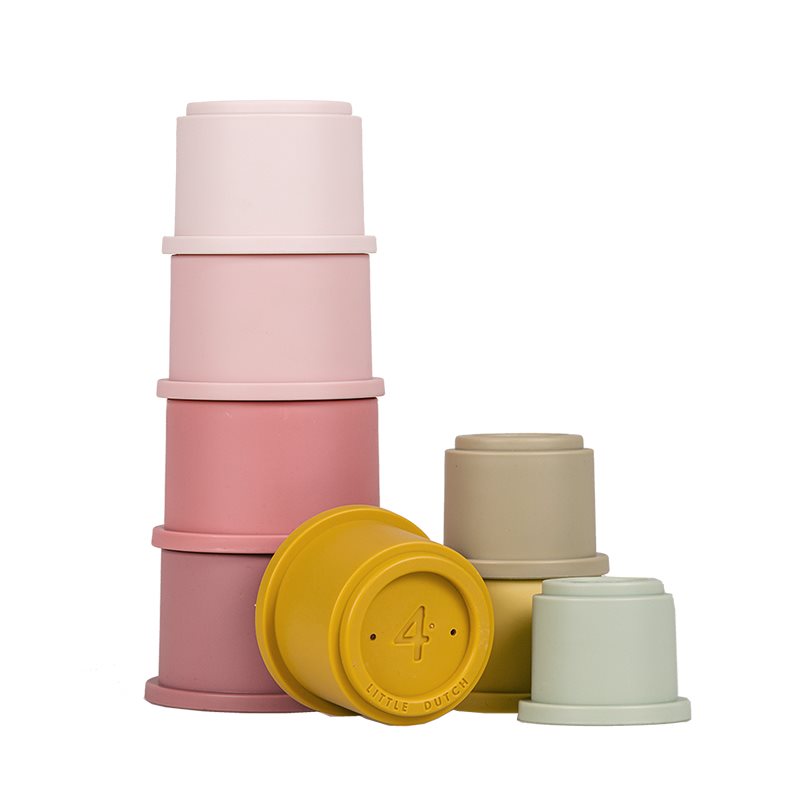 Little Dutch Stapelbecher Rosa 8-teilig