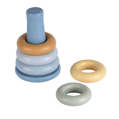 Little Dutch Stapelringe Blau Kunststoff – Material