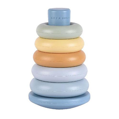 Little Dutch Stapelringe Blau Kunststoff