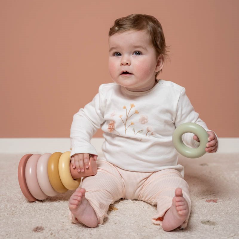 Little Dutch Stapelringe rosa Kunststoff – Material