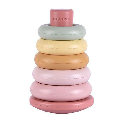 Little Dutch Stapelringe rosa Kunststoff