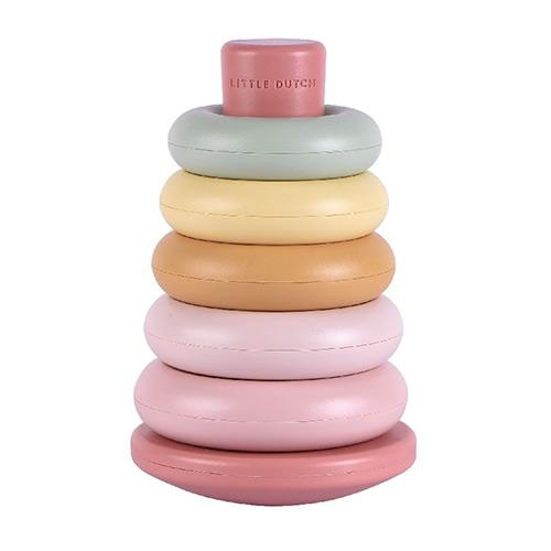 Little Dutch Stapelringe rosa Kunststoff