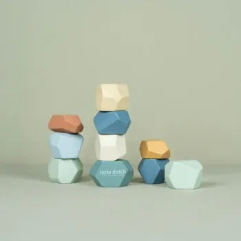 Little Dutch Balancier- & Stapelsteine Holz FSC – Forest Friends LD7252