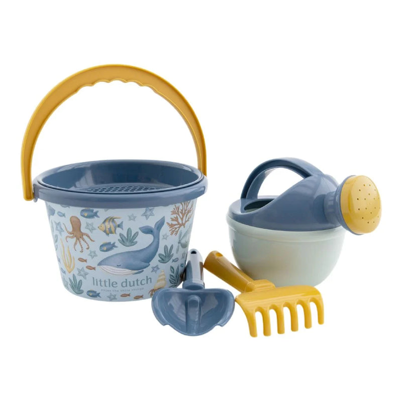 Little Dutch Strandset 5 teilig blau - Ocean World Blue