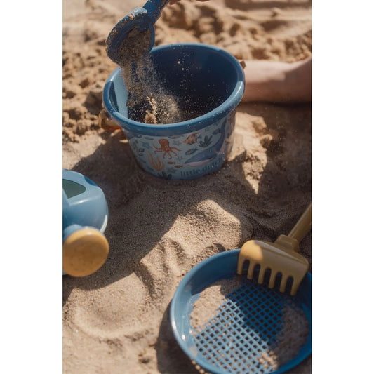 Eimer Set von Little-Dutch - Little Dutch Strandset 5 teilig blau - Ocean World Blue