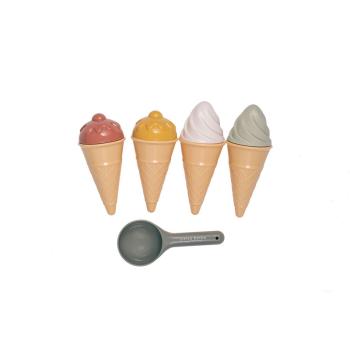 Little Dutch Strandset Eistüten 9-teilig - Eiscreme Sandformen