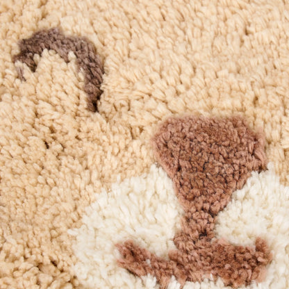 Details des Löwen Teppich Little Dutch -Kinderzimmerteppich in Autoform