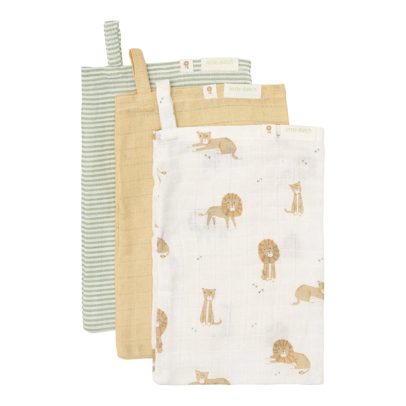 Safari Leo Waschlappen Set von Little Dutch für Babys