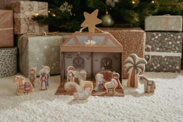 Little Dutch Weihnachtskrippe Spielkoffer - grün - essentials