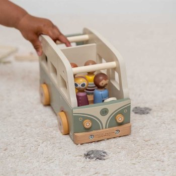 Little Dutch Holz Vintage-Camper FSC Material Nahaufnahme