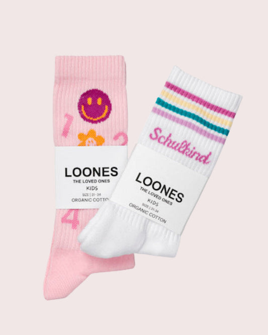 Loones 2er Set | Schulkind plume & THE 1-2-3 dusty rosé Ansicht 2