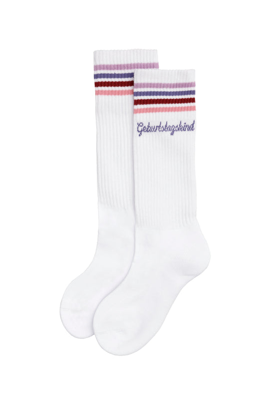 Loones Geburtstagskind Socken Kids in lilac Ansicht 2