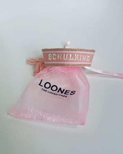 Loones gewebtes Armband SCHULKIND | marshmallow-rosé Ansicht 2