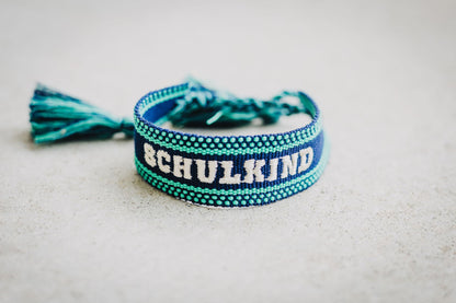 Loones gewebtes Armband SCHULKIND | royal-blue Studio Aufnahme