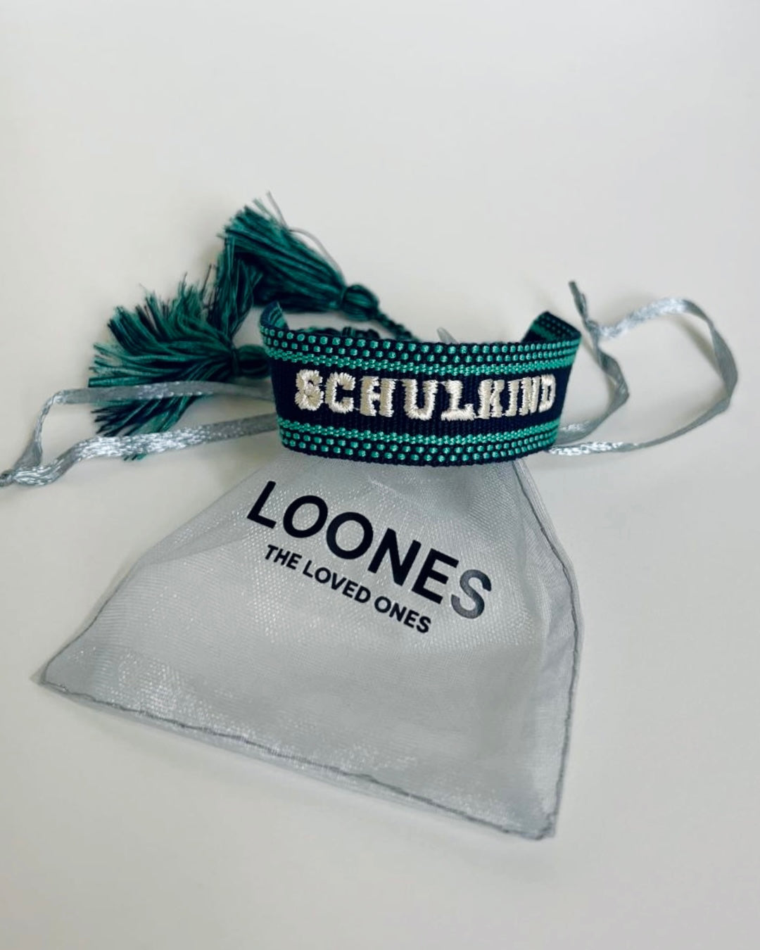 Loones gewebtes Armband SCHULKIND | royal-blue Ansicht 2