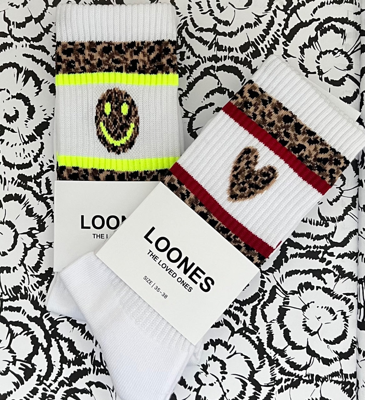 Loones LEO Heart und LEO Smiley | 2er Set Studio Aufnahme