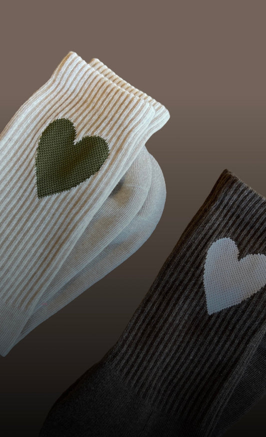 Loones THE BIG HEART | 2er Set | cream & mokka melange Ansicht 2