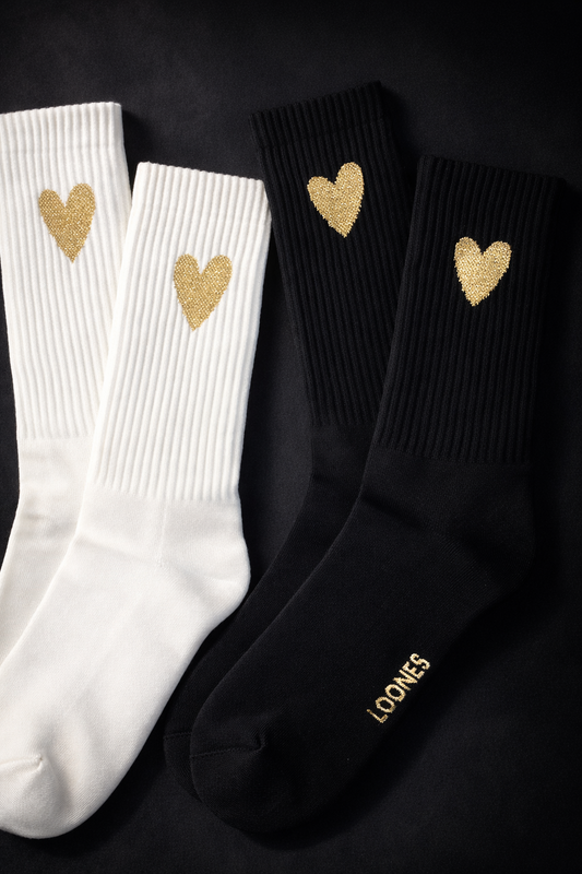 Loones THE BIG HEART | 2er Set | gold glitter Ansicht 2