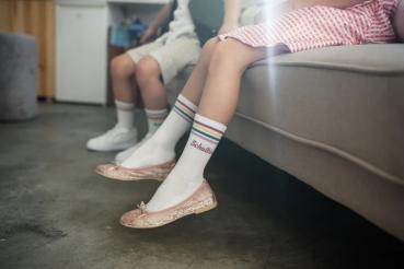 loones Schulkind Socken Mädchen - plume