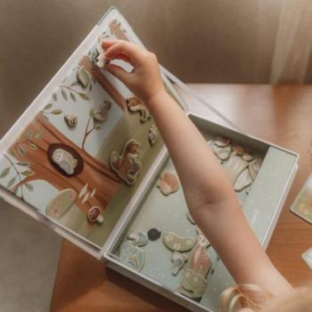 Little Dutch Magnet Puzzle verzauberter Wald Lieferumfang