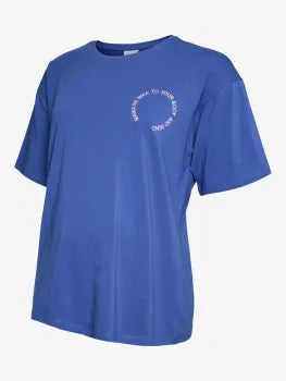 MAMALICIOUS Umstands-T-Shirt MAMA be nice - blau