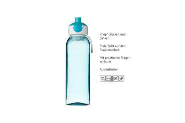 Mepal Wasserflasche Campus 500 ml blau Detailansicht
