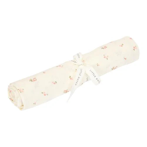 Little Dutch Musselintuch Swaddle Fairy Blossom Weiß | einfachschoen