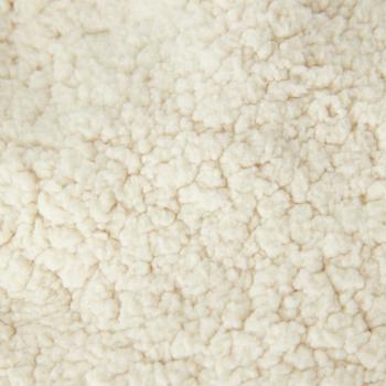 Cloby Teddyfell Set aus Mütze, Schal und Fäustlinge weiß 6-12 Monate