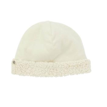 Cloby Teddy Mütze zum wenden Off White 0-6 Monate