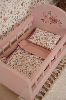 Little Dutch Puppenbett Holz mit Textilien – Soft Flowers Liefertermin Anfang März