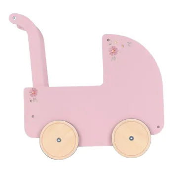 Little Dutch rosa Puppenwagen Holz mit Textilien