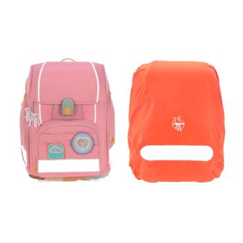 laessig Schulranzen Set 7-teilig Boxy Unique Pink Material Nahaufnahme