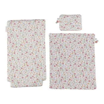 Little Dutch rosa Puppenwagen Holz mit Textilien