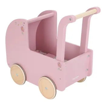 Little Dutch rosa Puppenwagen Holz mit Textilien