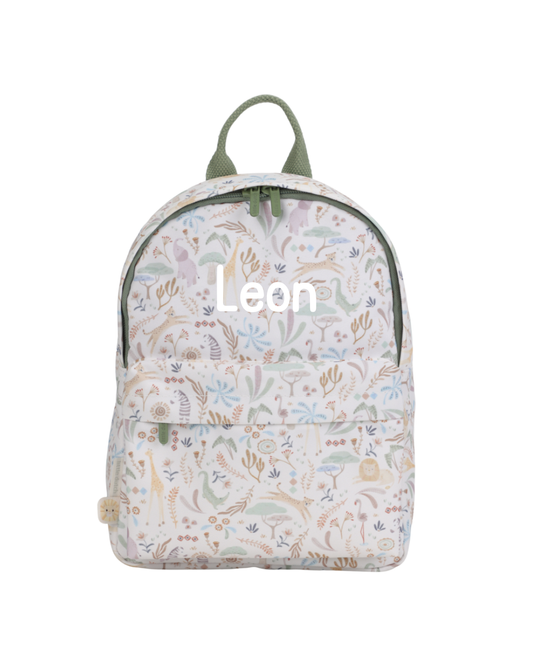 Little Dutch Rucksack Personalisierung Vorderseite Druck Name Leon