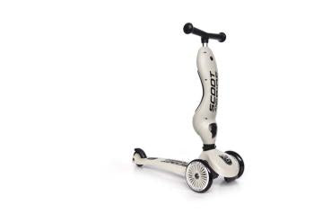 Scoot & Ride Highwaykick 1 ash - 2 in 1 Kickboard mit Sitz - 1-5 Jahre
