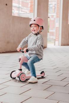 Scoot & Ride Highwaykick 1 rose - 2in1 Kickboard mit Sitz rosa 1-5 Jahre