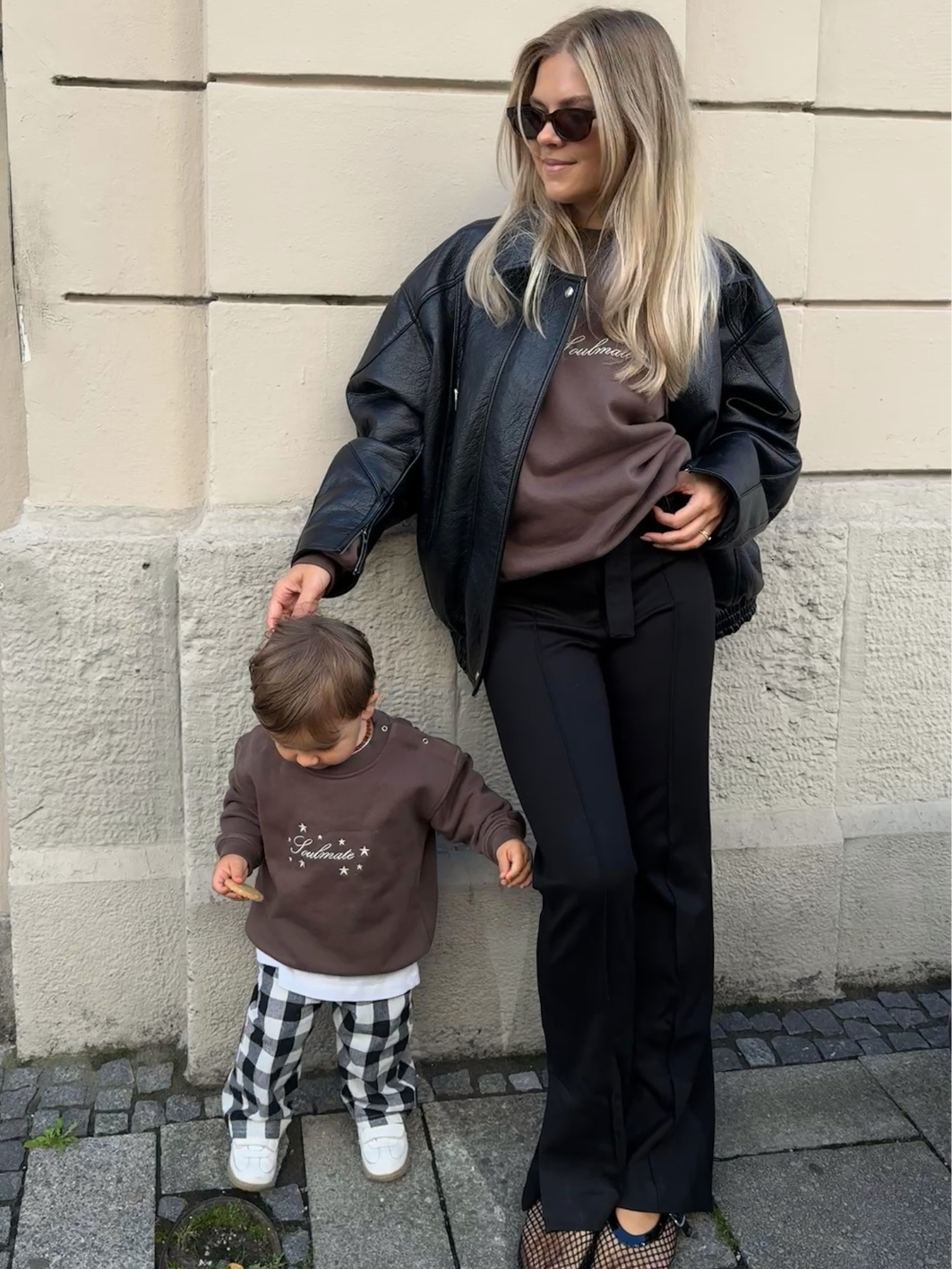 Famvibes Soulmate Sweatshirt Baby/Kids brown