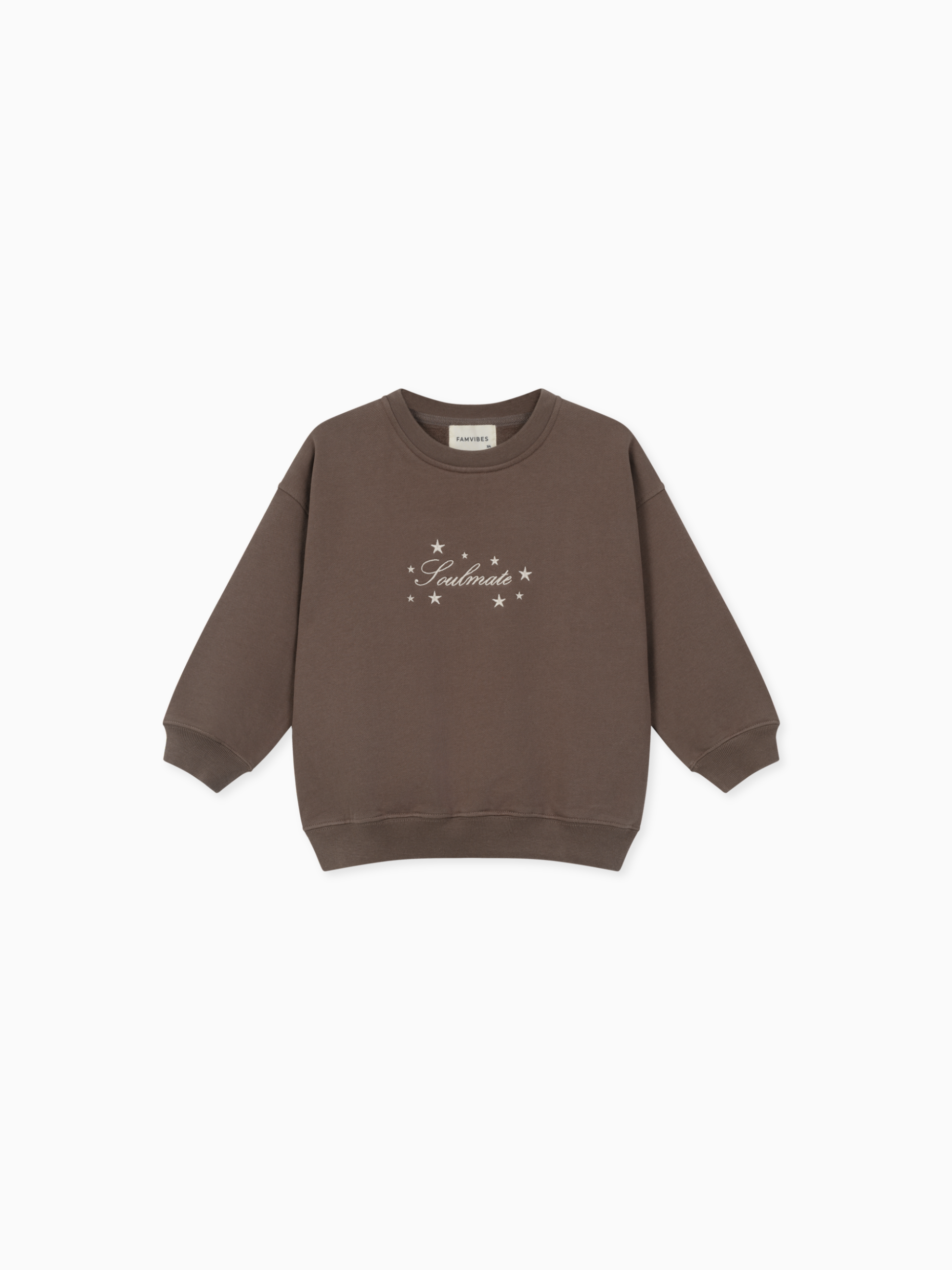 Famvibes Soulmate Sweatshirt Baby/Kids brown