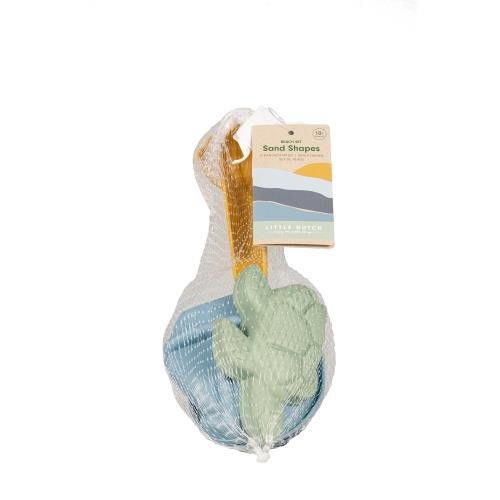 Strandset blau Schaufel und Sandförmchen Little Dutch – Material