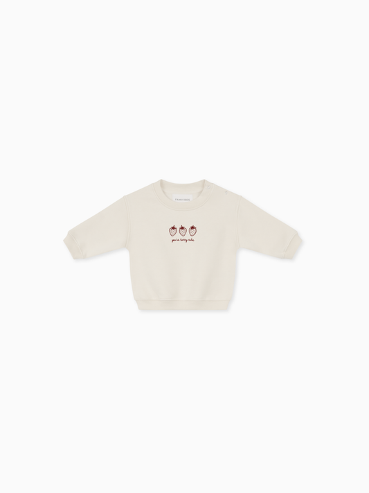 Famvibes Berry Cute Sweatshirt Baby milk