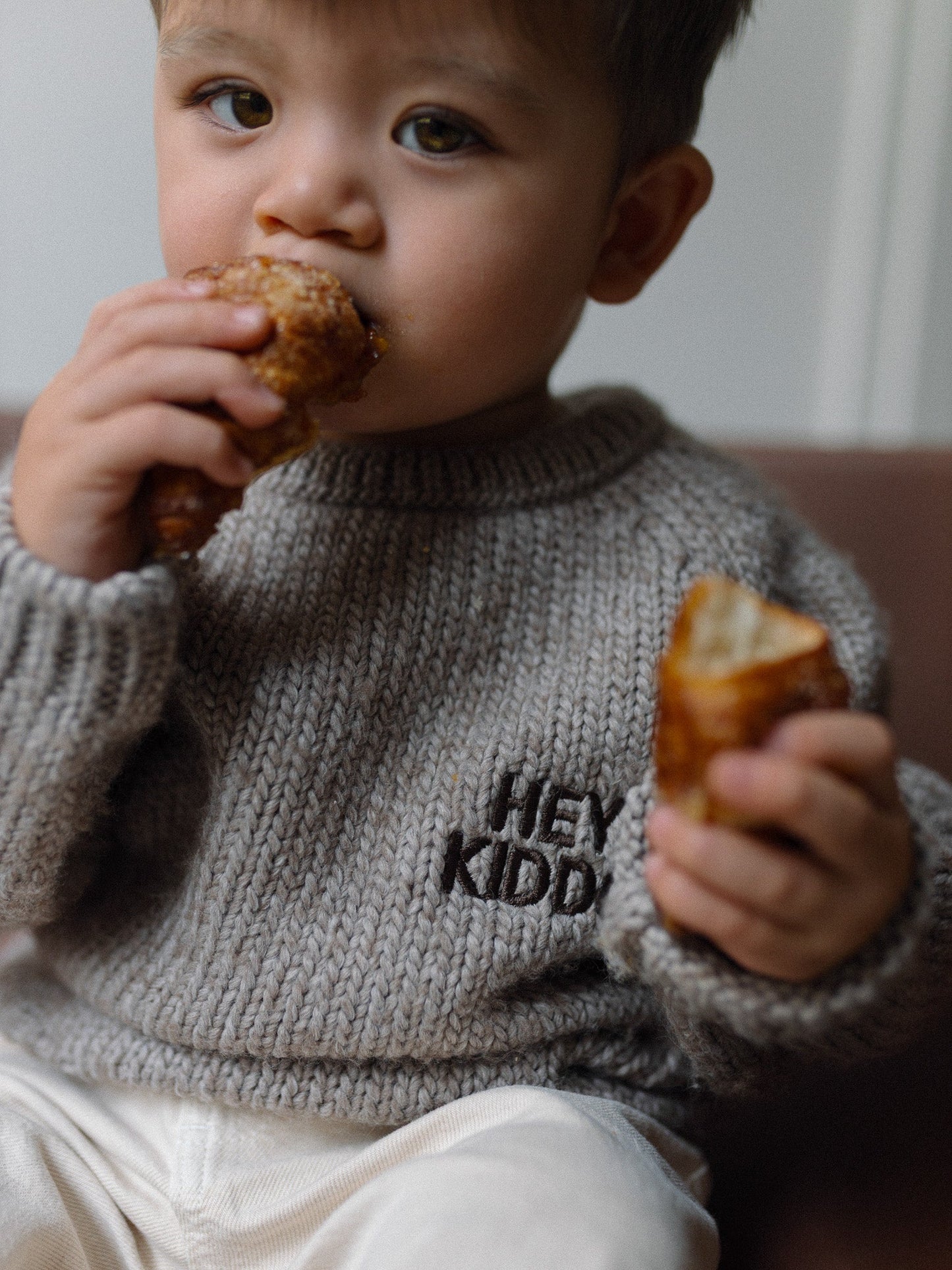 Famvibes HEY Kiddo Strickpullover chocolate