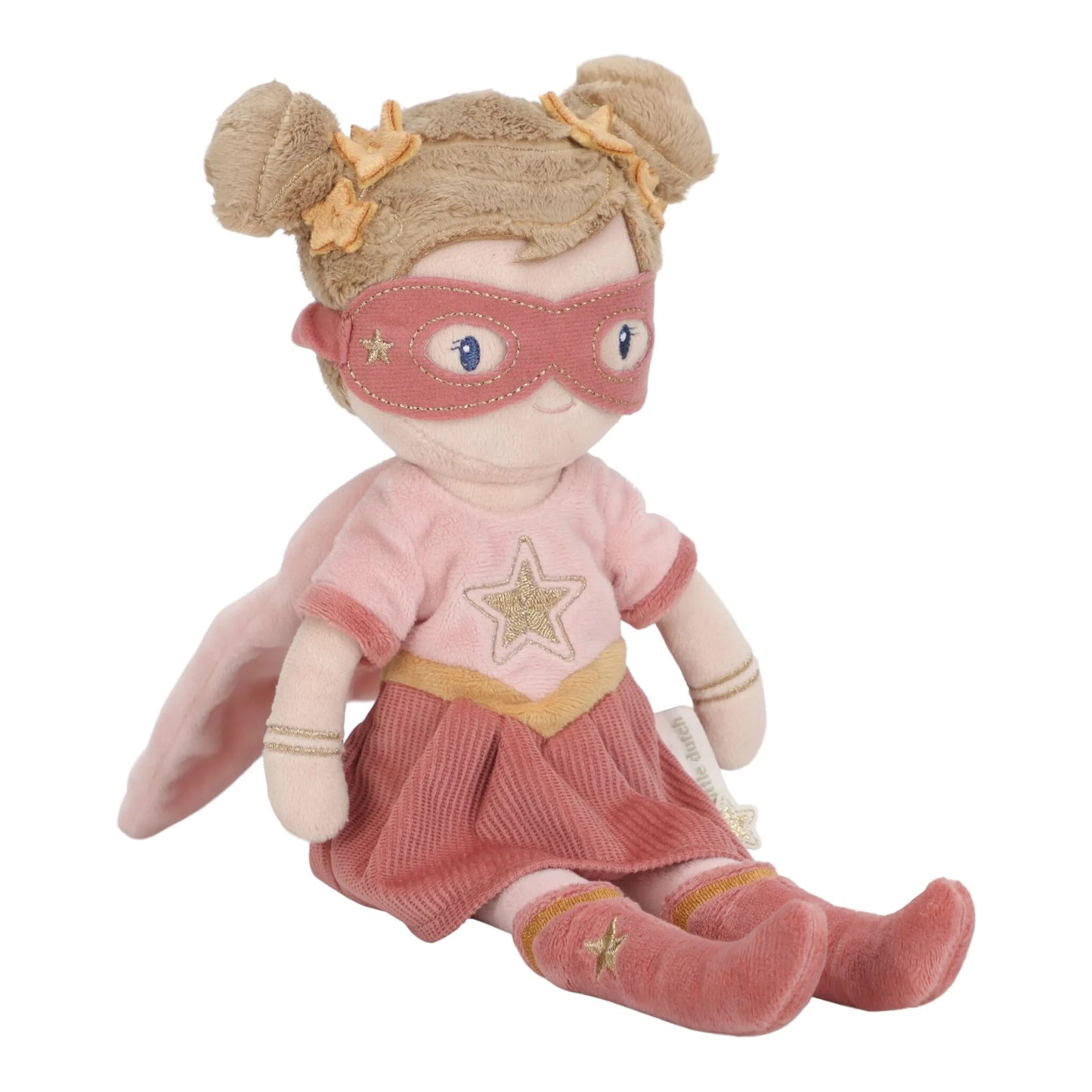 Little Dutch Schmusepuppe Superheld Rosa - 35 cm