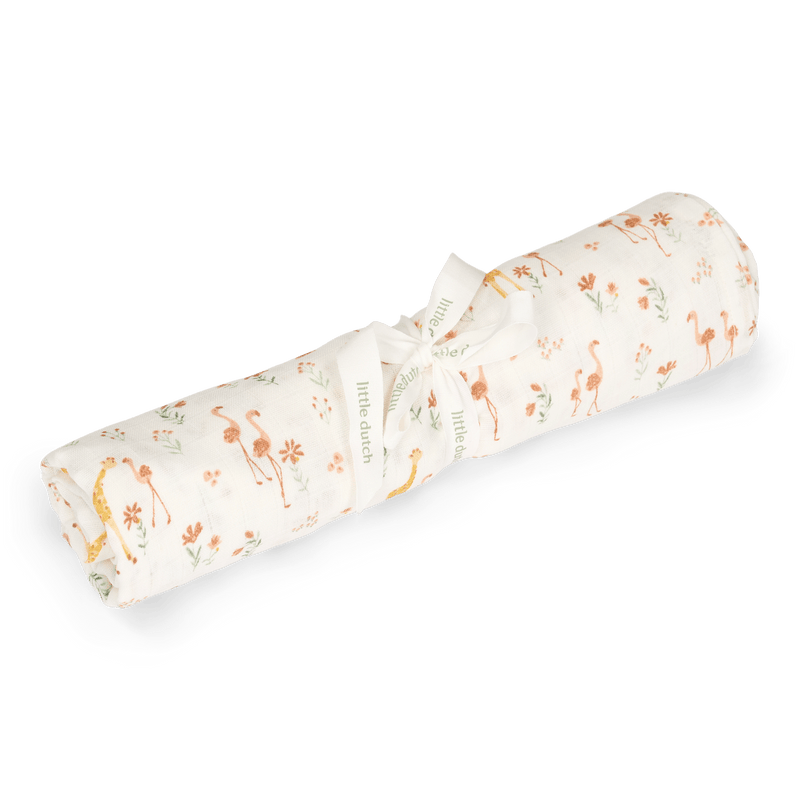 Little Dutch Pucktuch 120x120 cm Rosa Blooming Safari