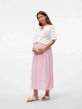 MAMALICIOUS Umstands-T-Shirt MAMA ALL DAY EVERYDAY weiss