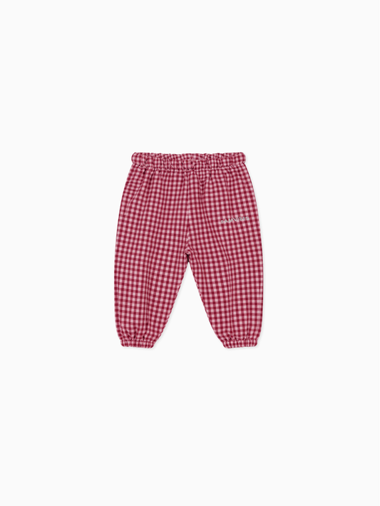 Famvibes Vichykaro Pants Baby red